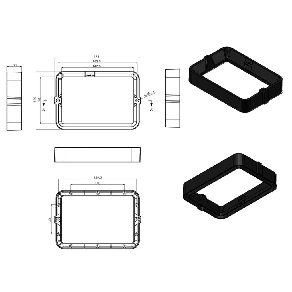 Pack of 1 Material Rack Plastic Resin Vat For DLP SLA Photon Wanhao 3D