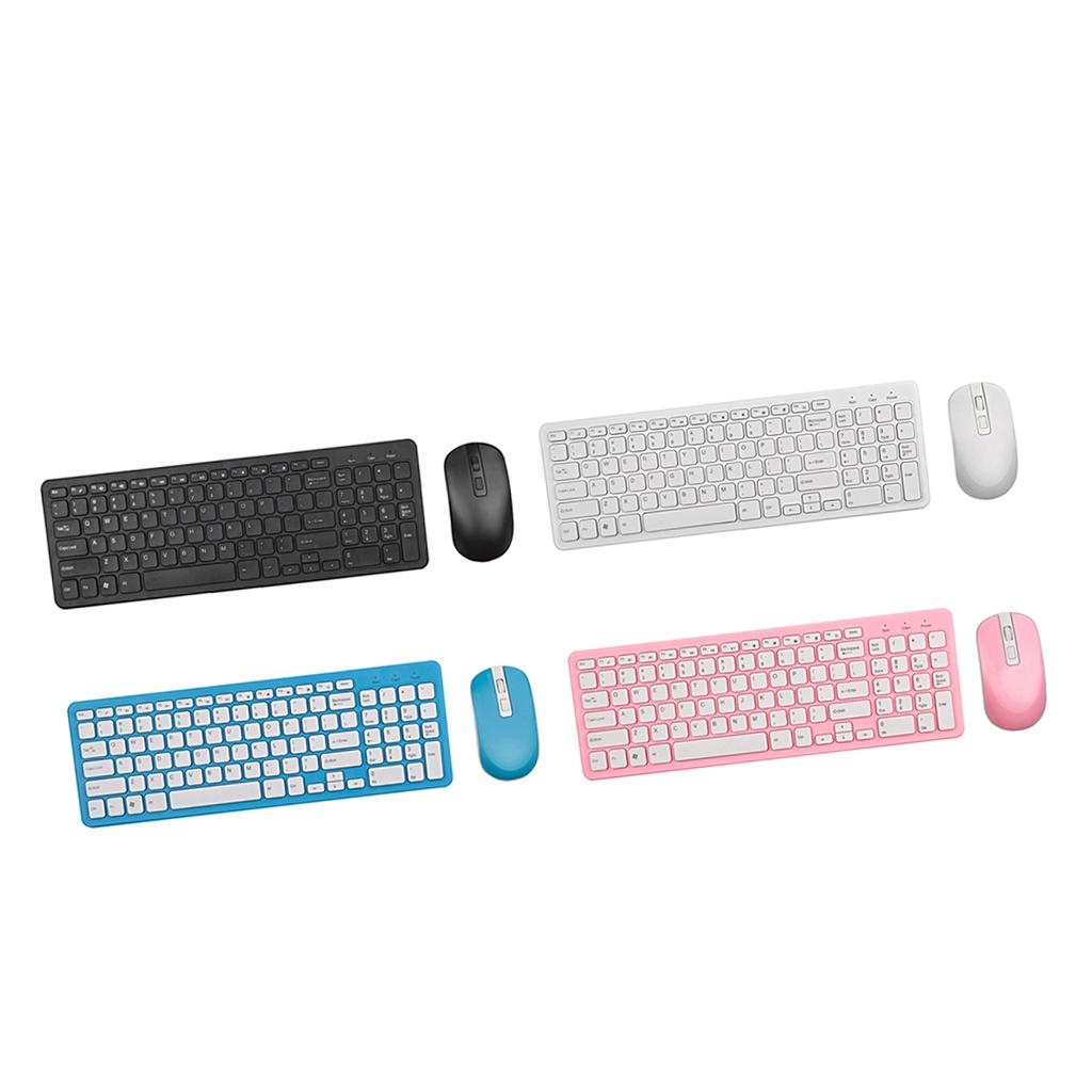 2.4G Multifunction Wireless Keyboard Mouse Desktop Laptop Accessories Black