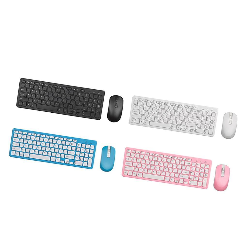 2.4G Multifunction Wireless Keyboard Mouse Desktop Laptop Accessories Black