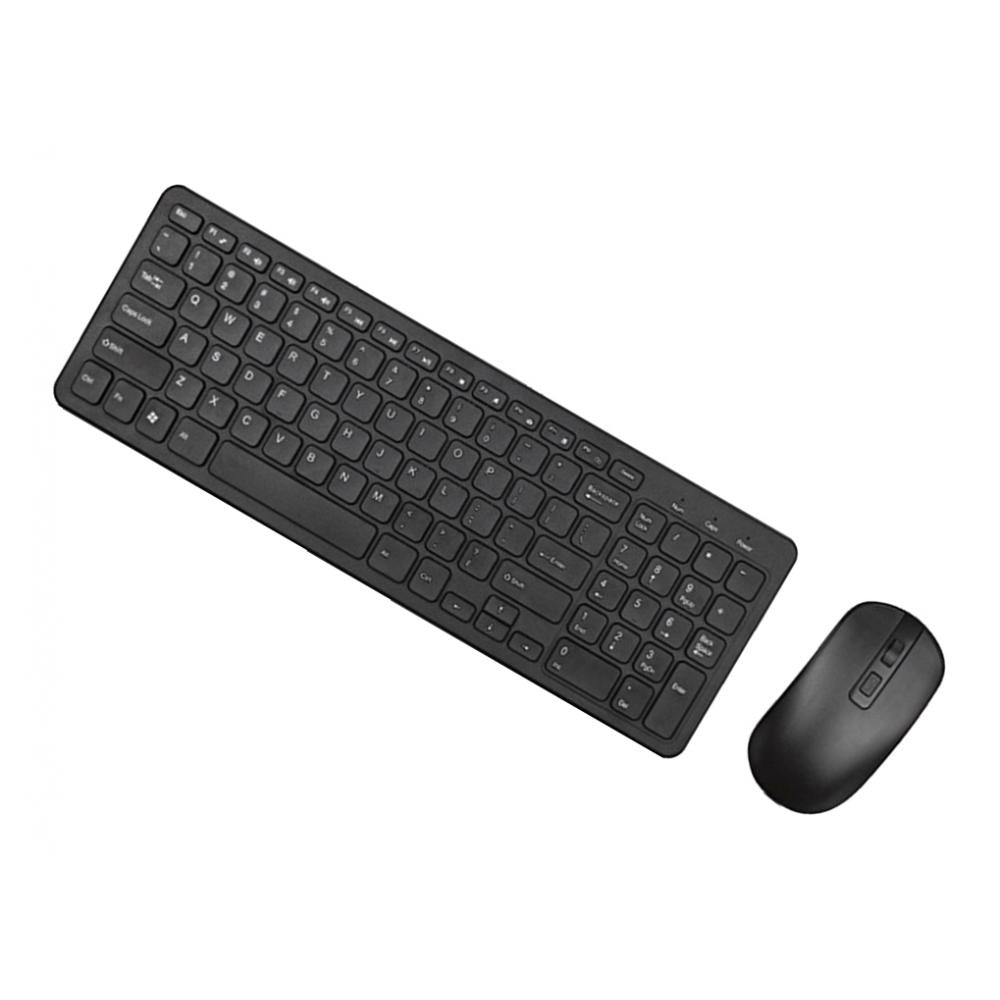 2.4G Multifunction Wireless Keyboard Mouse Desktop Laptop Accessories Black