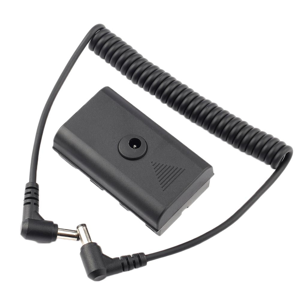 Dummy Battery DC Coupler with Extendable Cable for NP-F970 NP-F770 F750 F550
