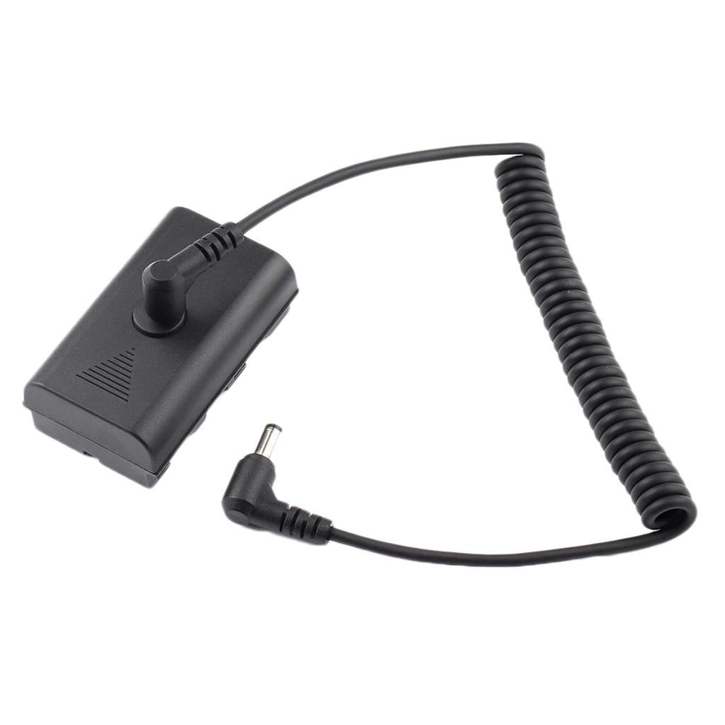 Dummy Battery DC Coupler with Extendable Cable for NP-F970 NP-F770 F750 F550