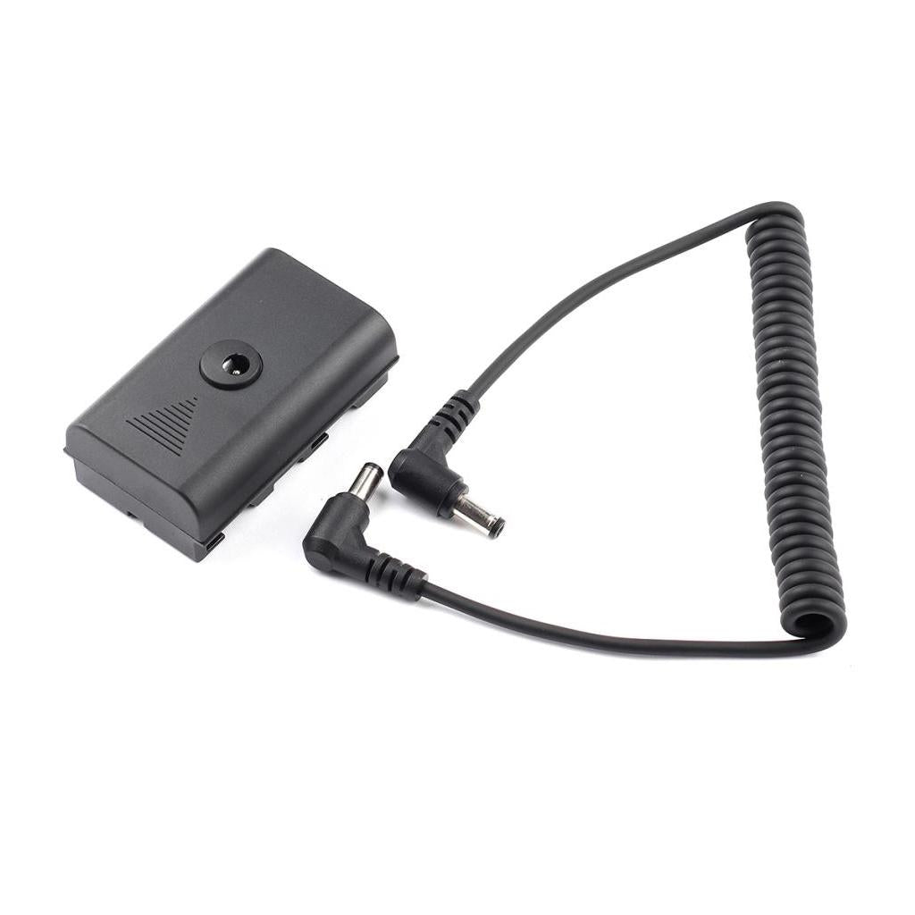 Dummy Battery DC Coupler with Extendable Cable for NP-F970 NP-F770 F750 F550