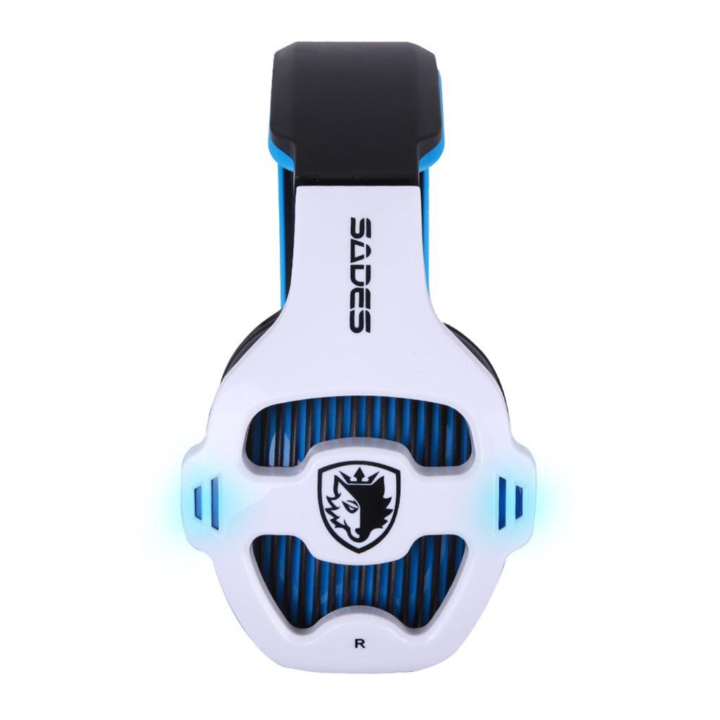 Gaming Headphones 7.1 Surround Sound Channel USB wired w/ microphone White