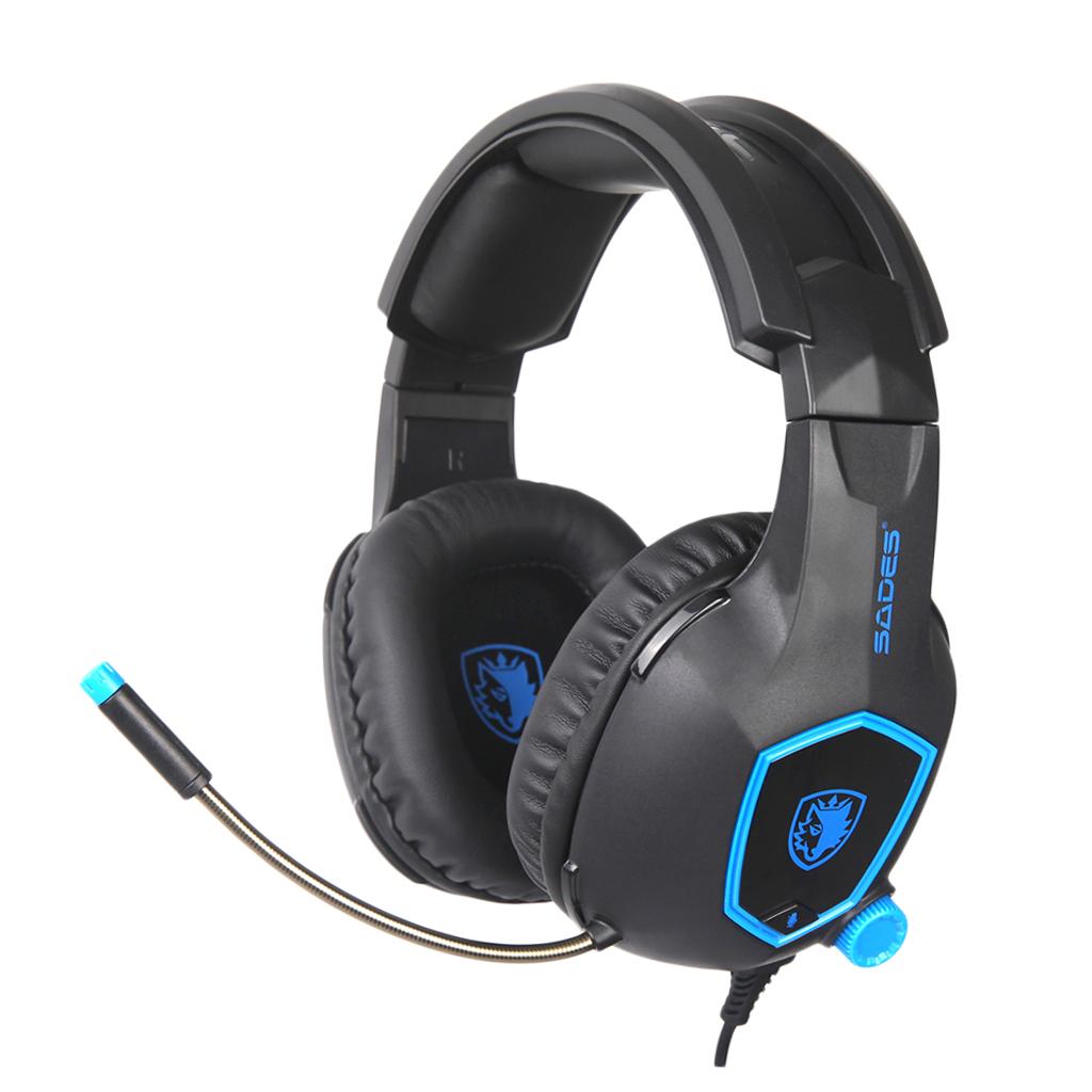 3.5mm Headset Stereo Headphone Ear-Cup Adjustable Microphone For Smart Phone