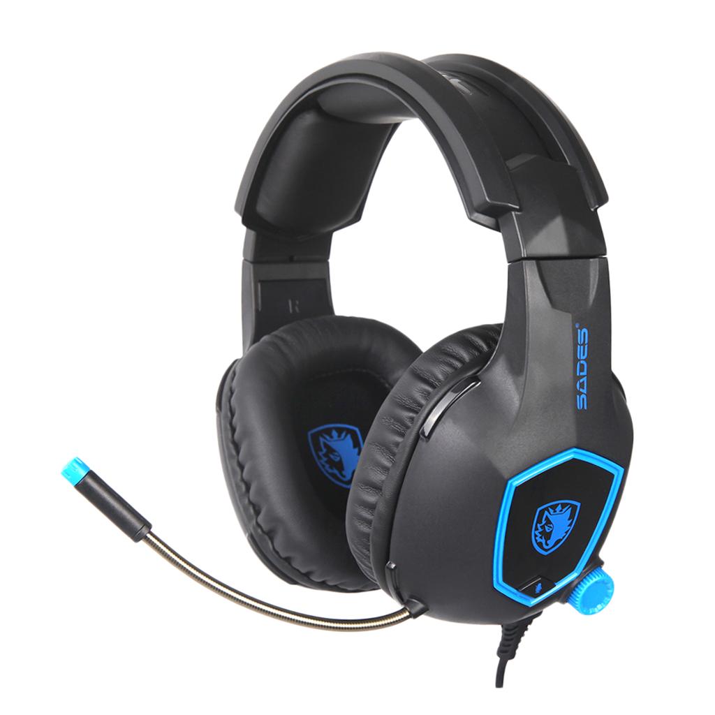 3.5mm Headset Stereo Headphone Ear-Cup Adjustable Microphone For Smart Phone