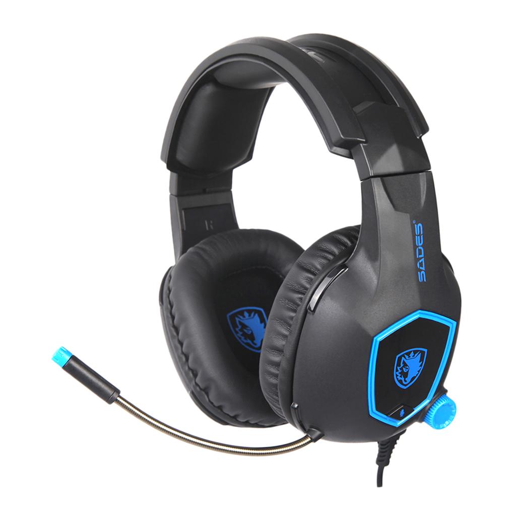 3.5mm Headset Stereo Headphone Ear-Cup Adjustable Microphone For Smart Phone