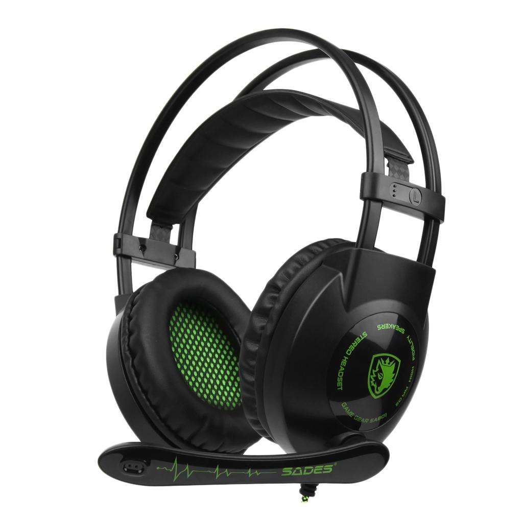 Universal 3.5mm Headset Earphone Headphone Ear-Cup Adjustable Microphone