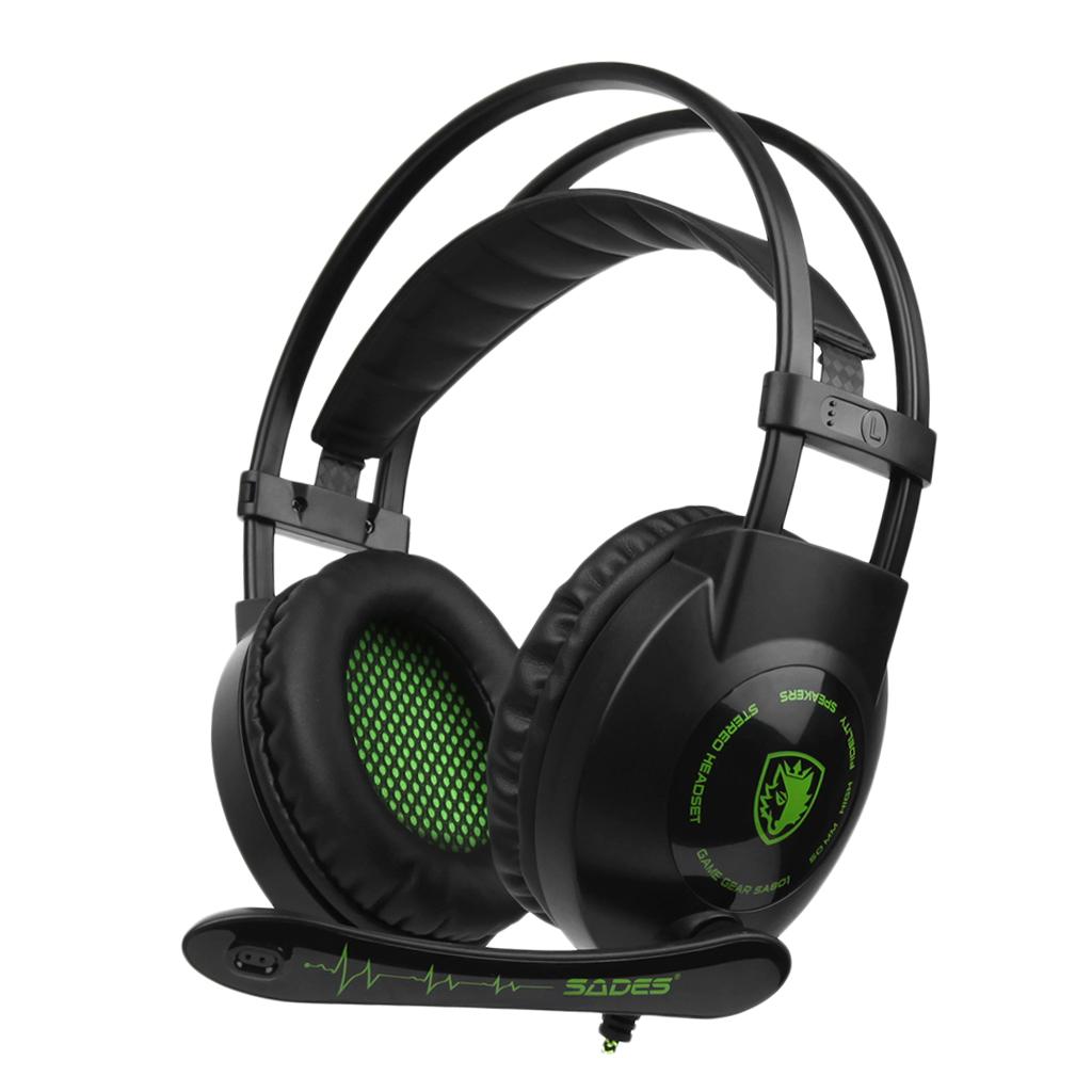 Universal 3.5mm Headset Earphone Headphone Ear-Cup Adjustable Microphone