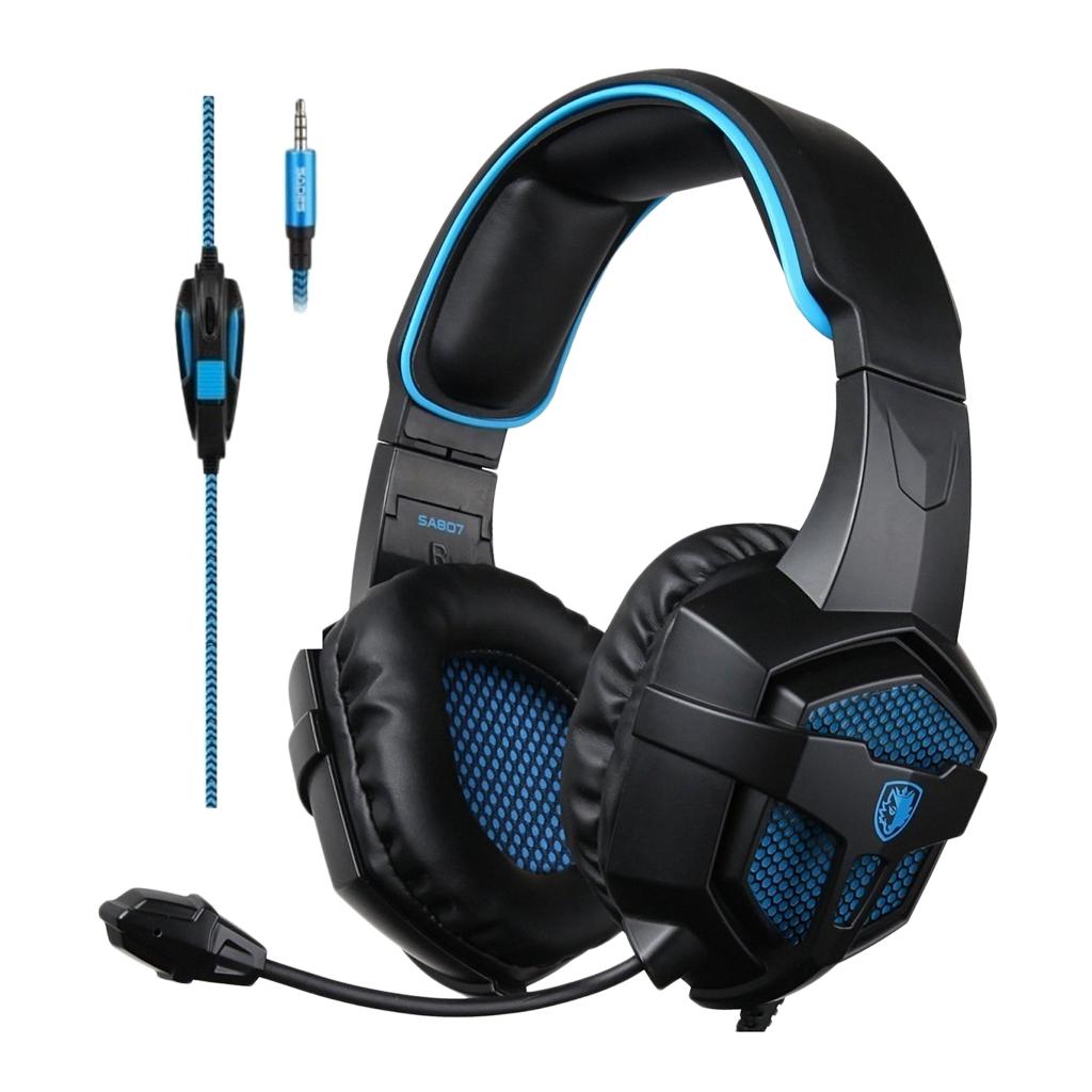 3.5mm Jack Headset Wired Headphone EarBuds Earpiece Adjustable Microphone