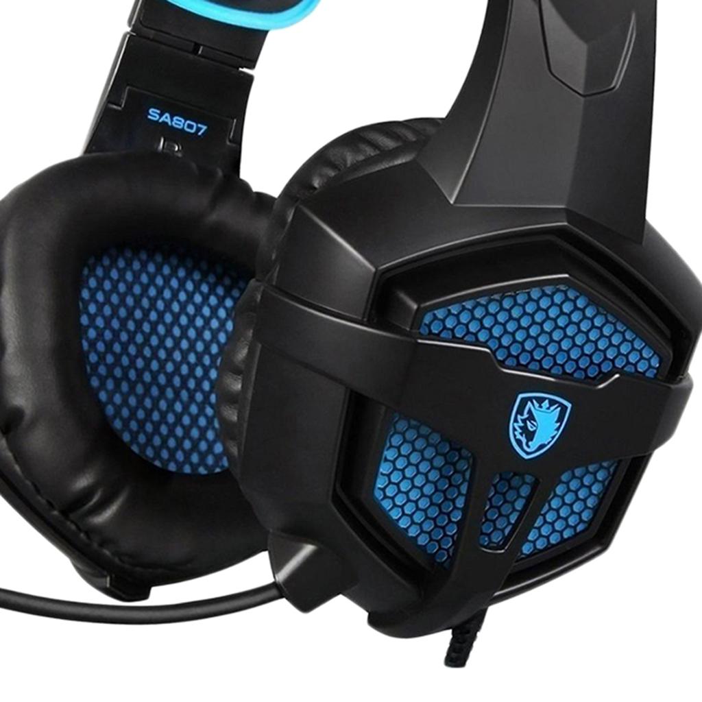 3.5mm Jack Headset Wired Headphone EarBuds Earpiece Adjustable Microphone