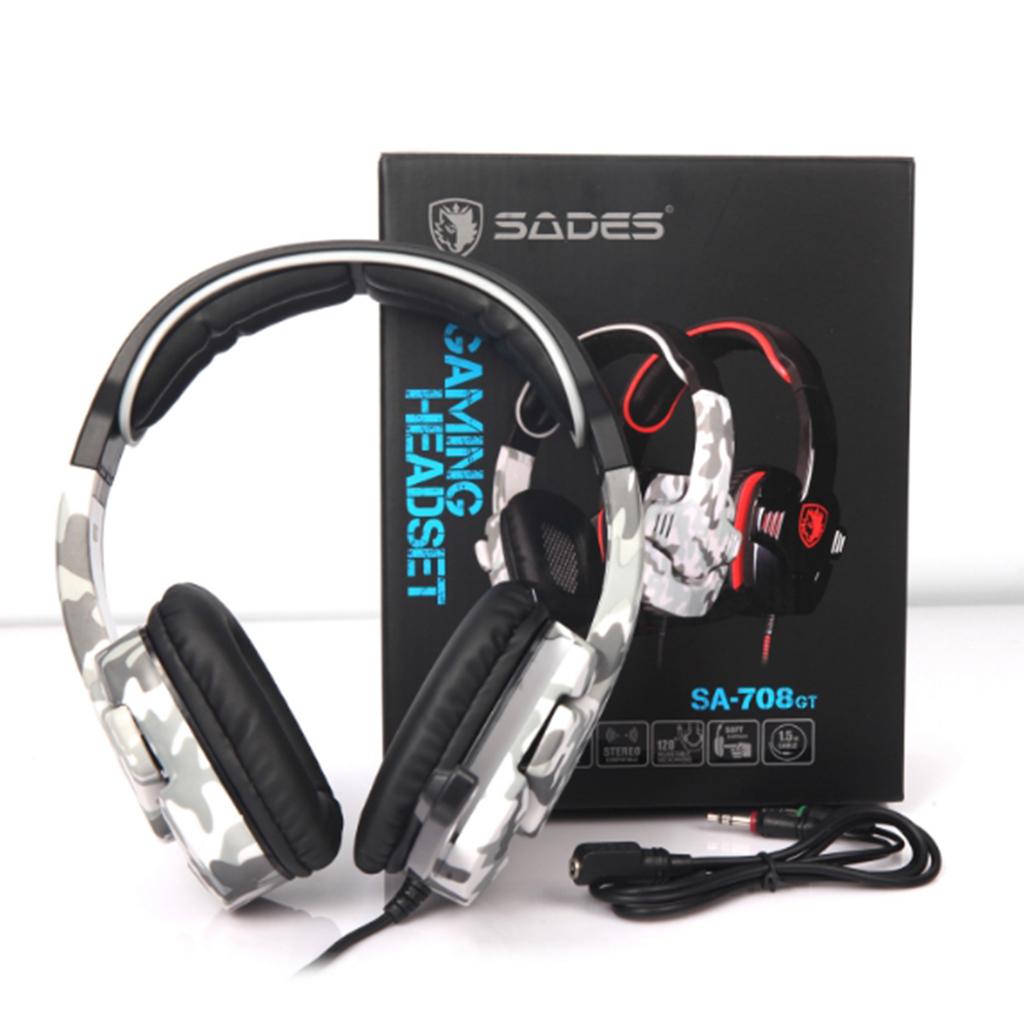 Universal 3.5mm Headset Earphone Headphone Adjustable Headhand New White