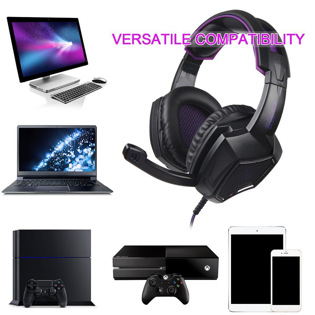 3.5mm Headset Earphone Headphone Adjustable Microphone for PC Computer New