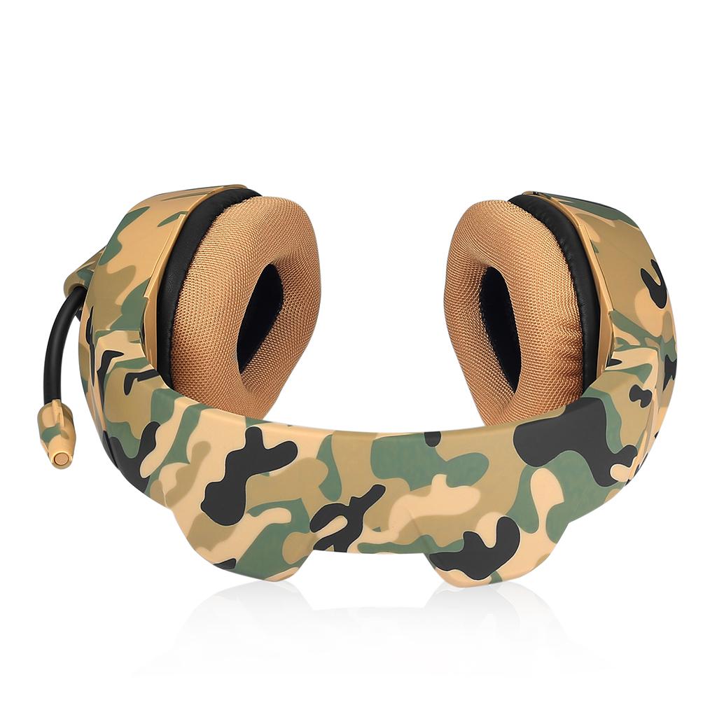 Over Ears Gaming Camouflage Headset Headphones Earphone For PS4 PC Xbox One Yellow