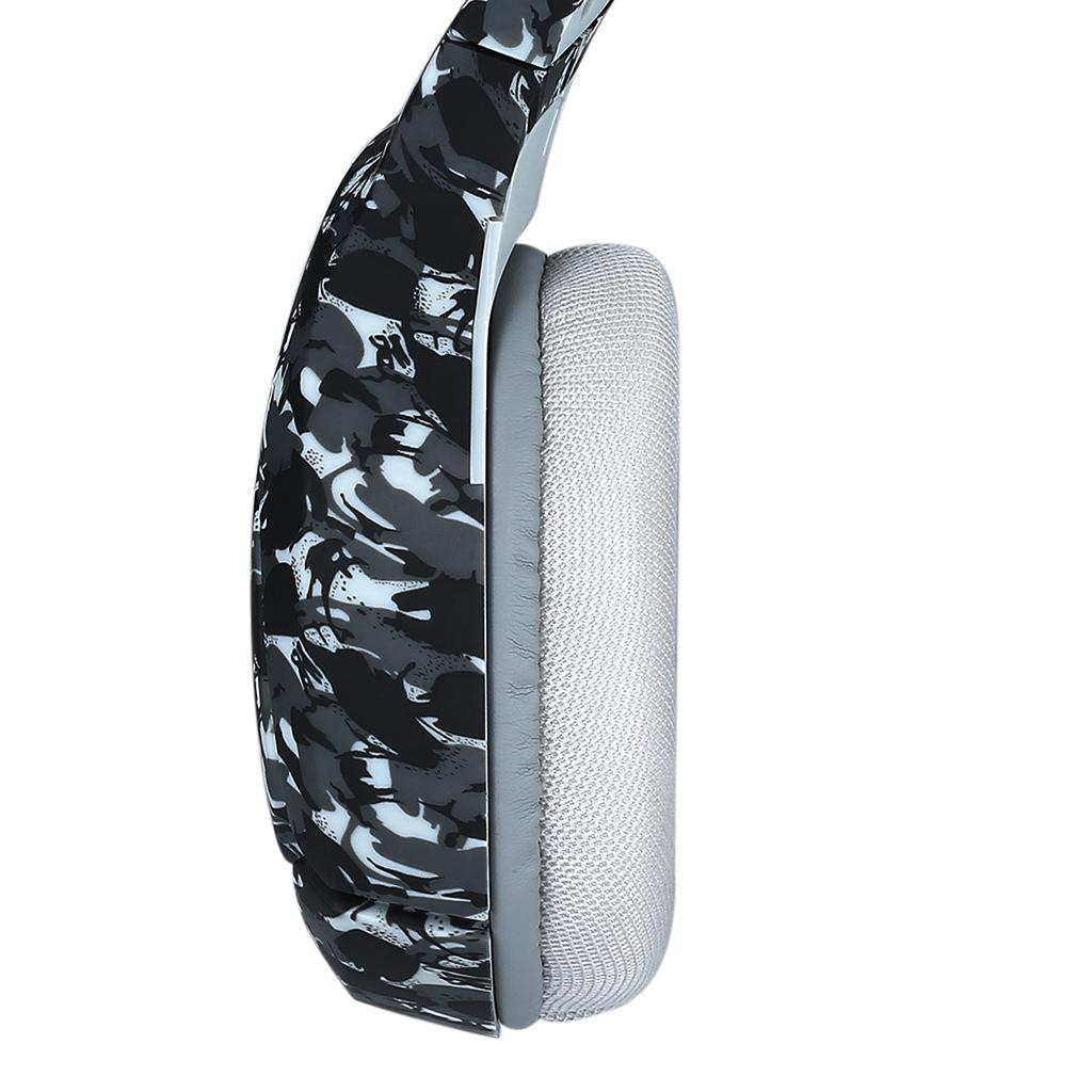 Over Ears Gaming Camouflage Headset Headphones Earphone For PS4 PC Xbox One Gray