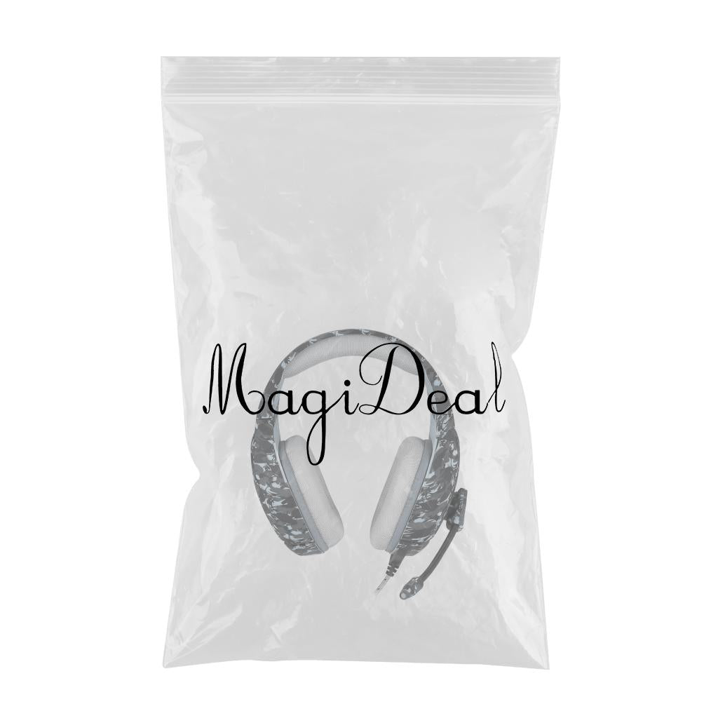 Over Ears Gaming Camouflage Headset Headphones Earphone For PS4 PC Xbox One Gray