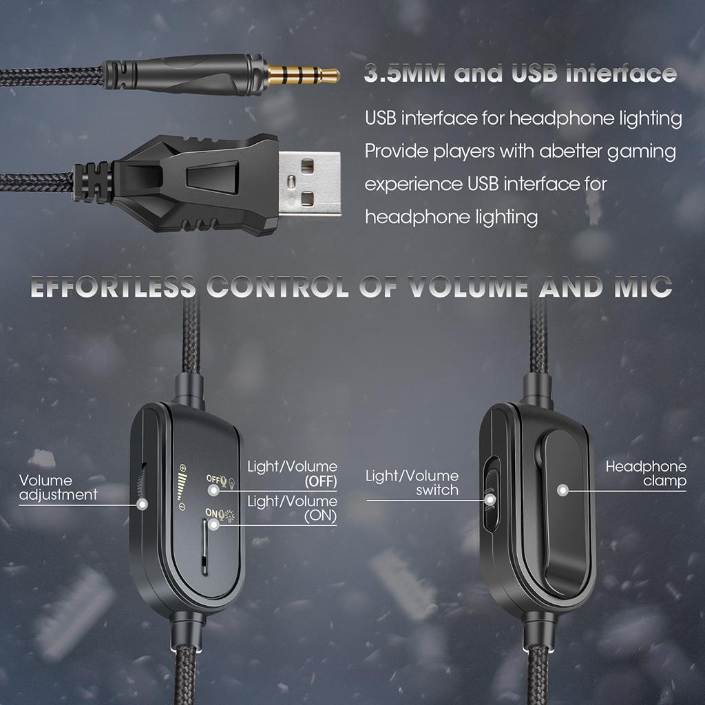 Over Ears Gaming Camouflage Headset Headphones Earphone For PS4 PC Xbox One White