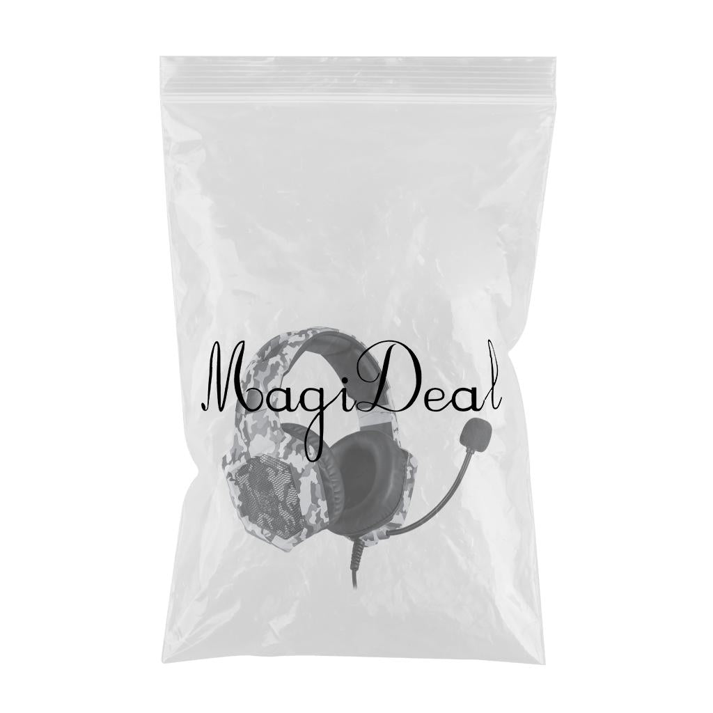 Over Ears Gaming Camouflage Headset Headphones Earphone For PS4 PC Xbox One White
