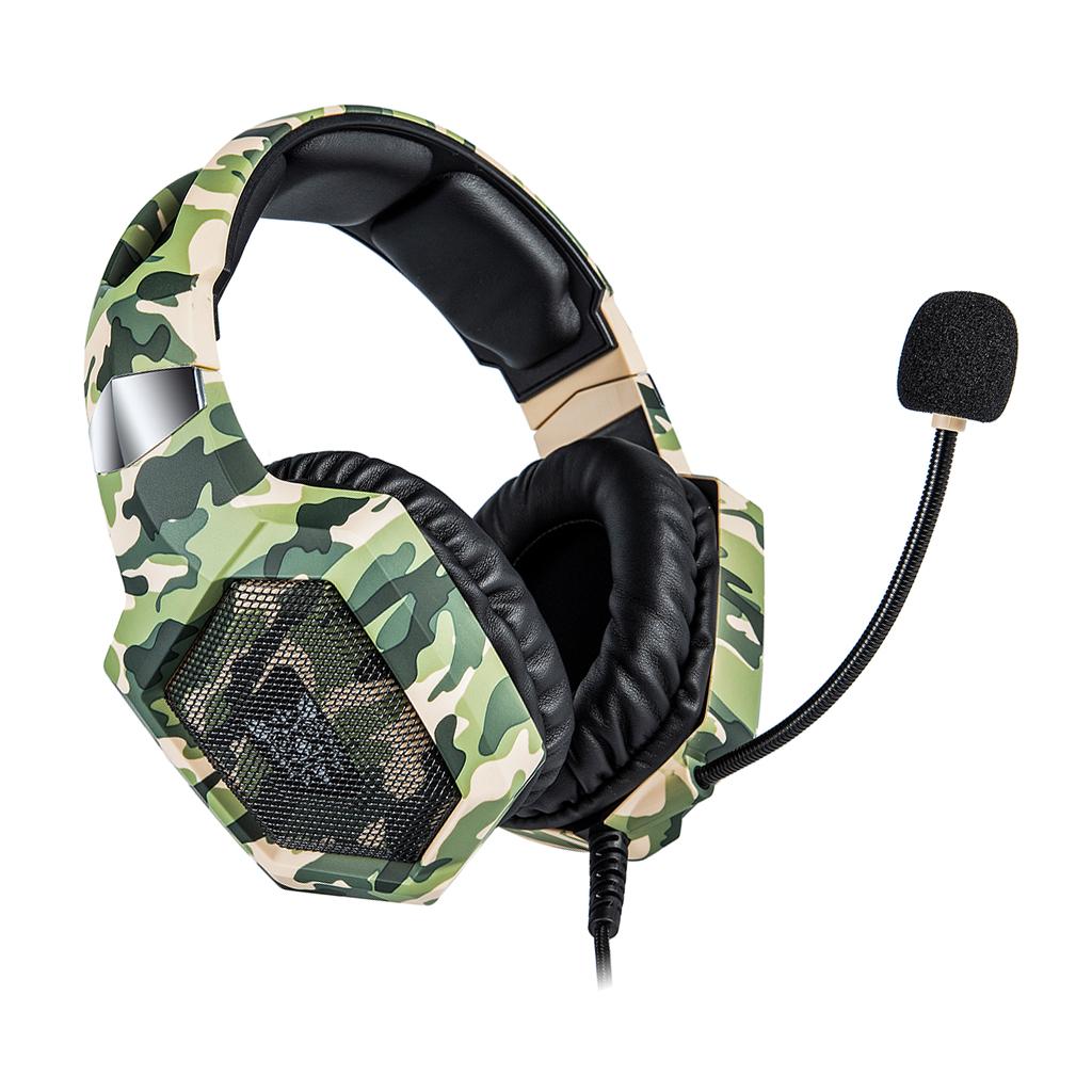 Over Ears Gaming Camouflage Headset Headphones Earphone For PS4 PC Xbox One Green