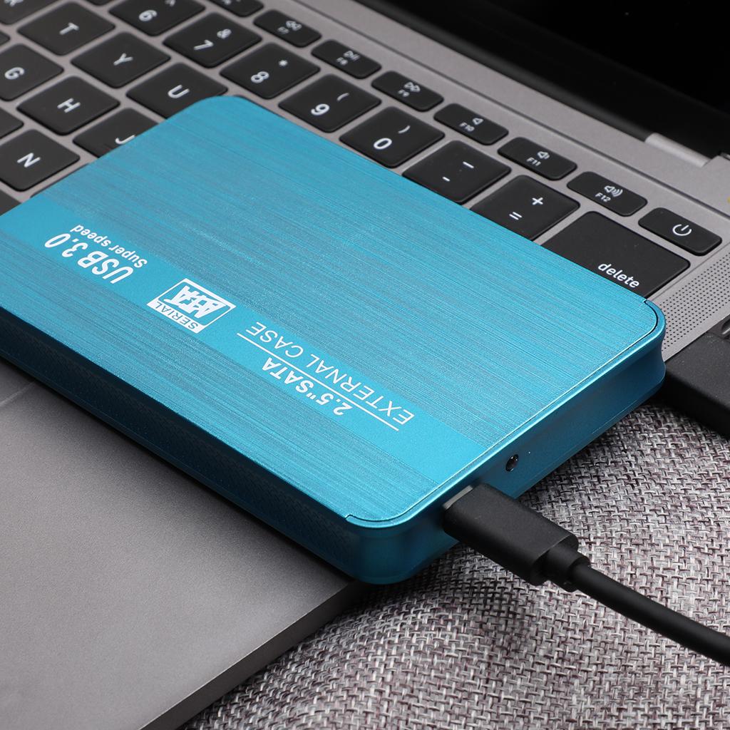 Portable External Hard Drive Upgrade HDD Data-Storage TYPE-C Interface Blue 2T