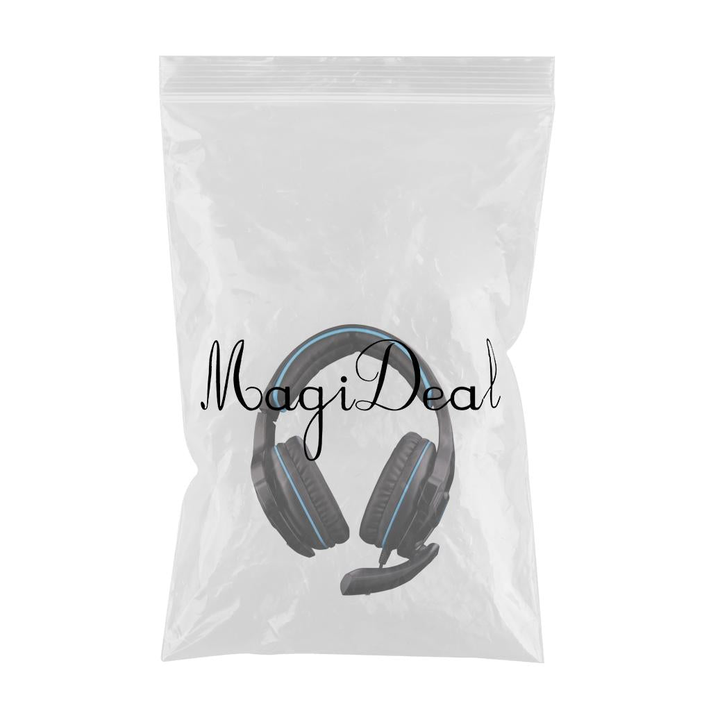 3.5mm LED Stereo Headsets Surround Sound Gaming headphones W/ MIC Black