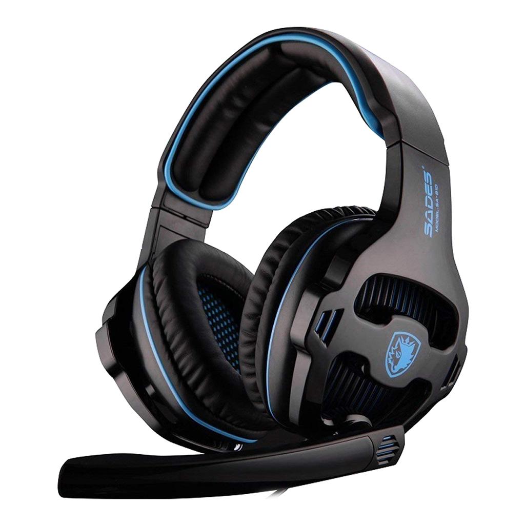 3.5mm LED Stereo Headsets Surround Sound Gaming headphones W/ MIC Black