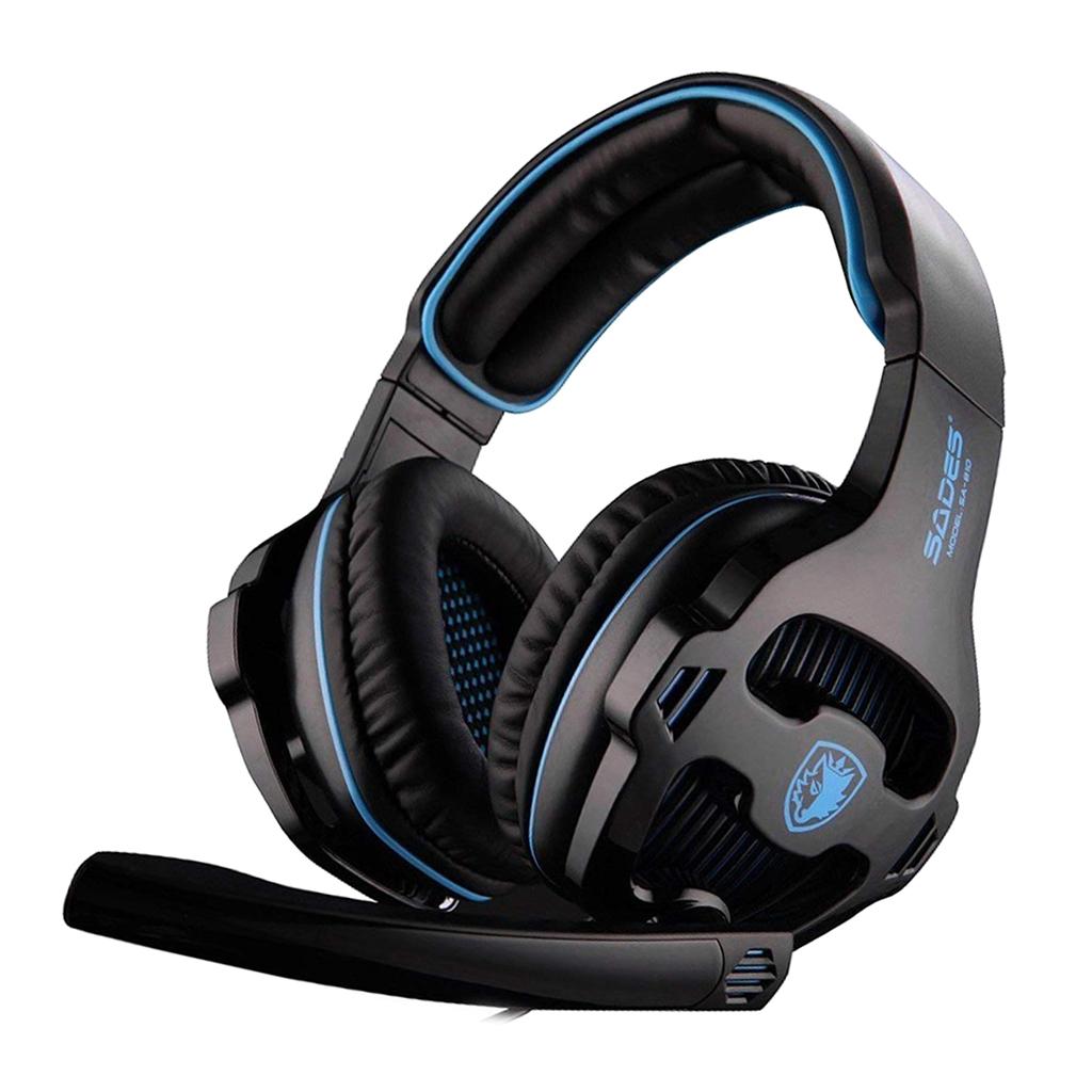 3.5mm LED Stereo Headsets Surround Sound Gaming headphones W/ MIC Black