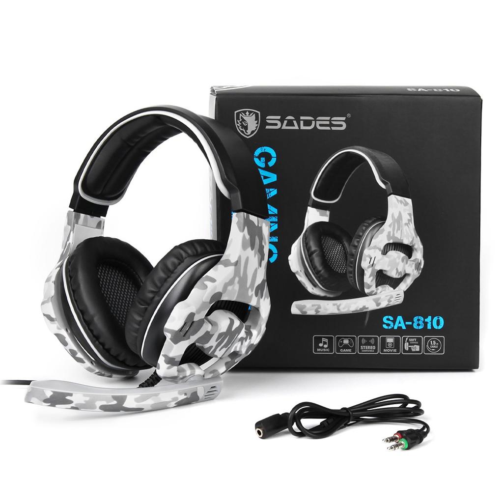 3.5mm LED Stereo Headsets Surround Sound Gaming headphones W/ MIC Camouflage