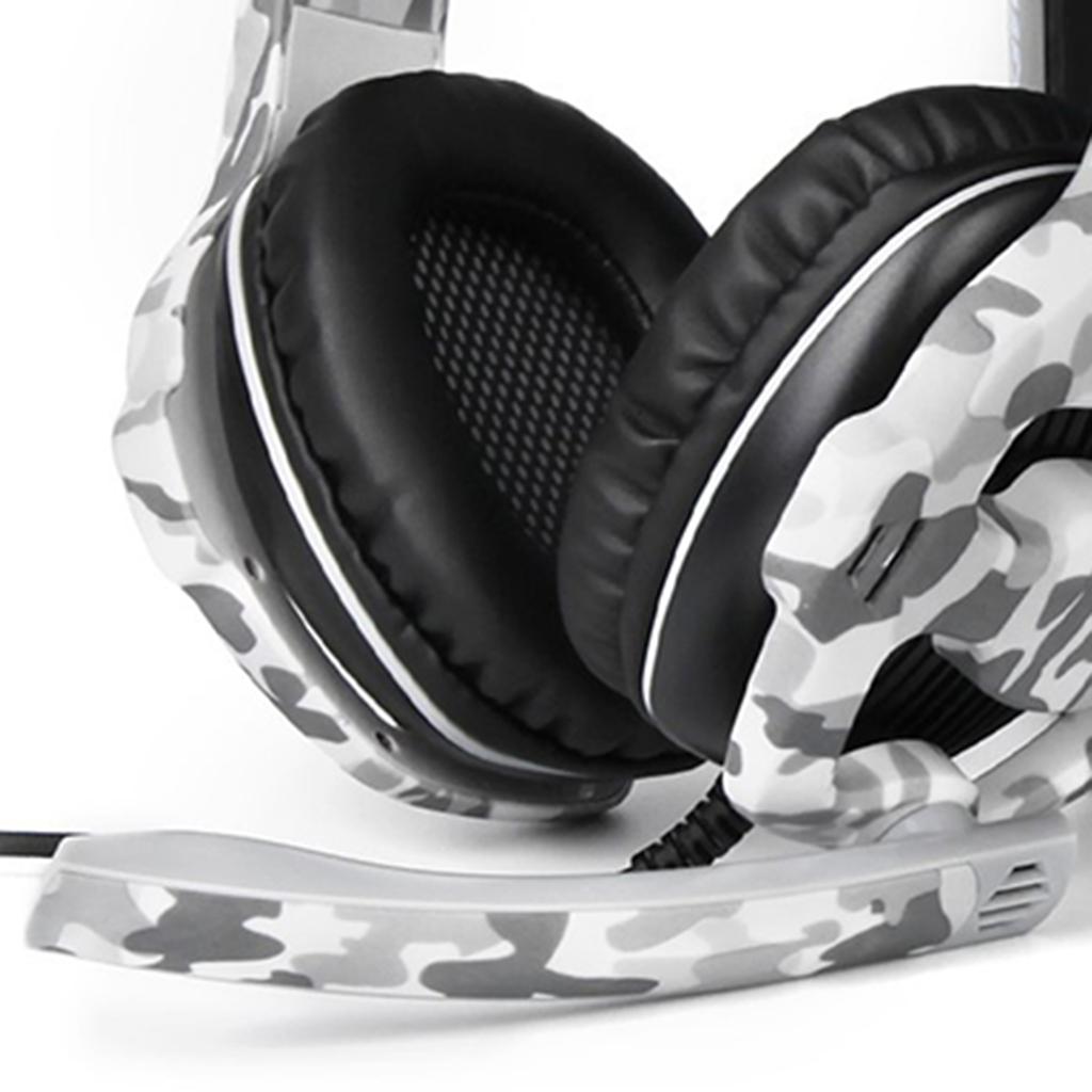 3.5mm LED Stereo Headsets Surround Sound Gaming headphones W/ MIC Camouflage