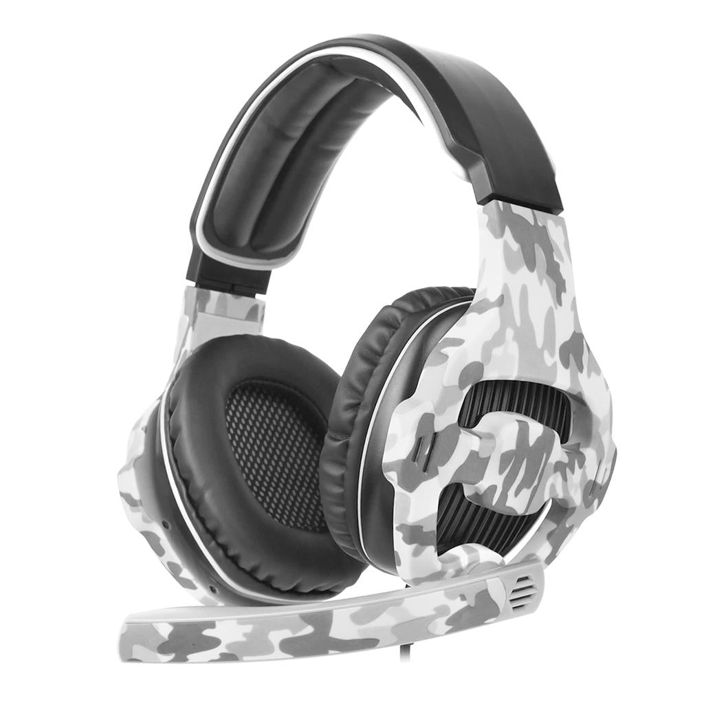 3.5mm LED Stereo Headsets Surround Sound Gaming headphones W/ MIC Camouflage