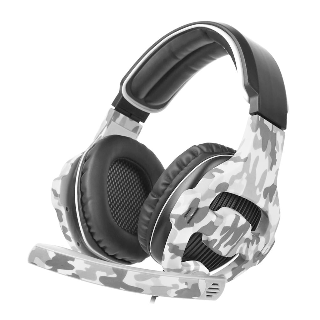 3.5mm LED Stereo Headsets Surround Sound Gaming headphones W/ MIC Camouflage
