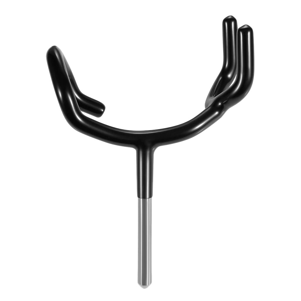 Black Microphone Yoke Boom Pole Holder Stand Cradle For C-Stand Mic Stand