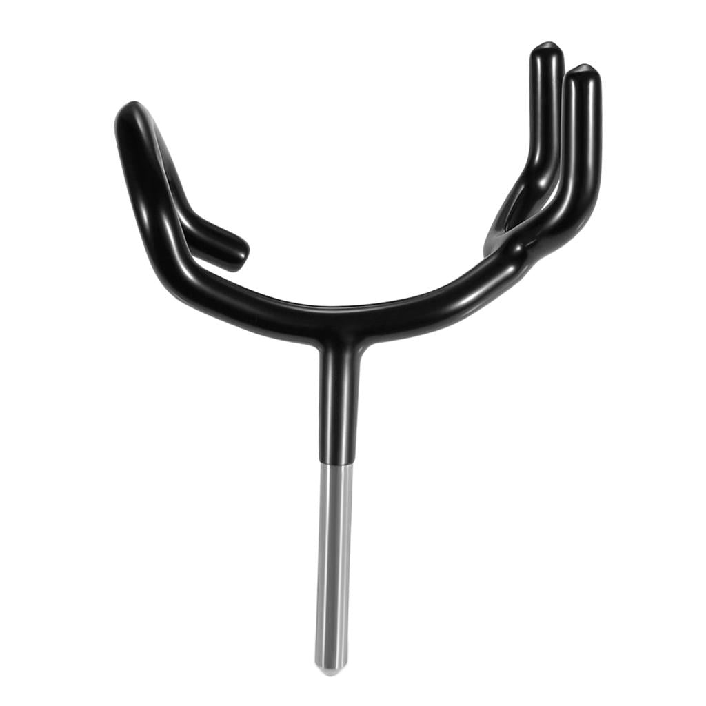 Black Microphone Yoke Boom Pole Holder Stand Cradle For C-Stand Mic Stand