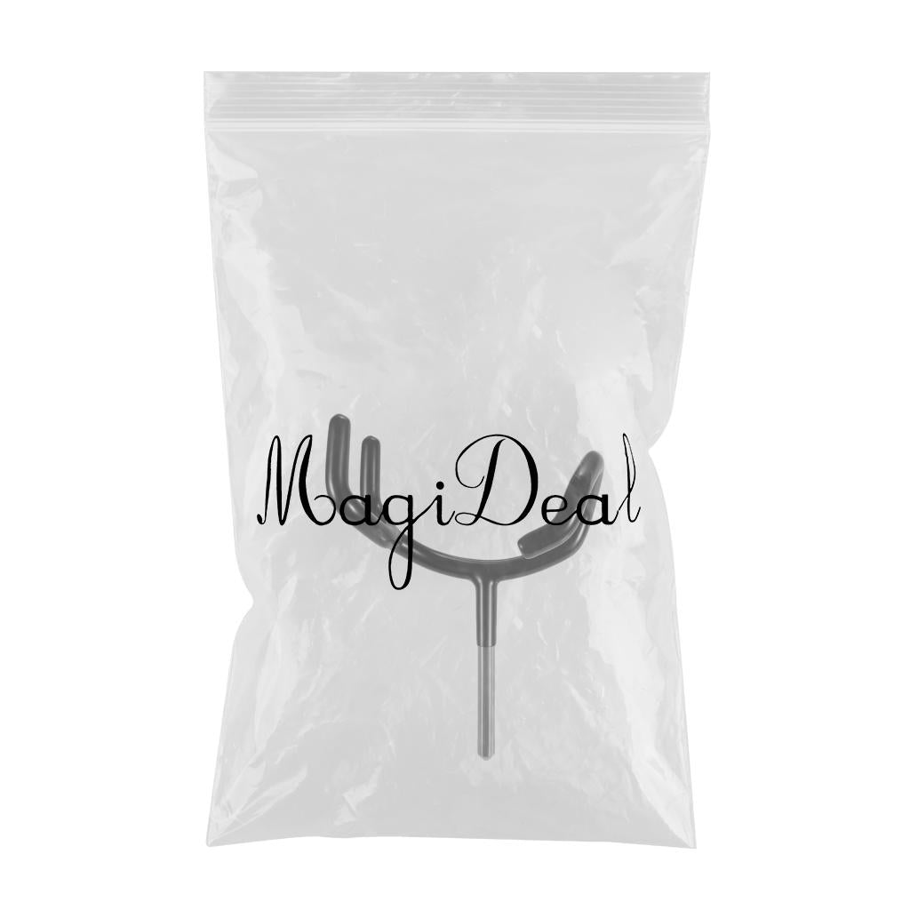 Black Microphone Yoke Boom Pole Holder Stand Cradle For C-Stand Mic Stand