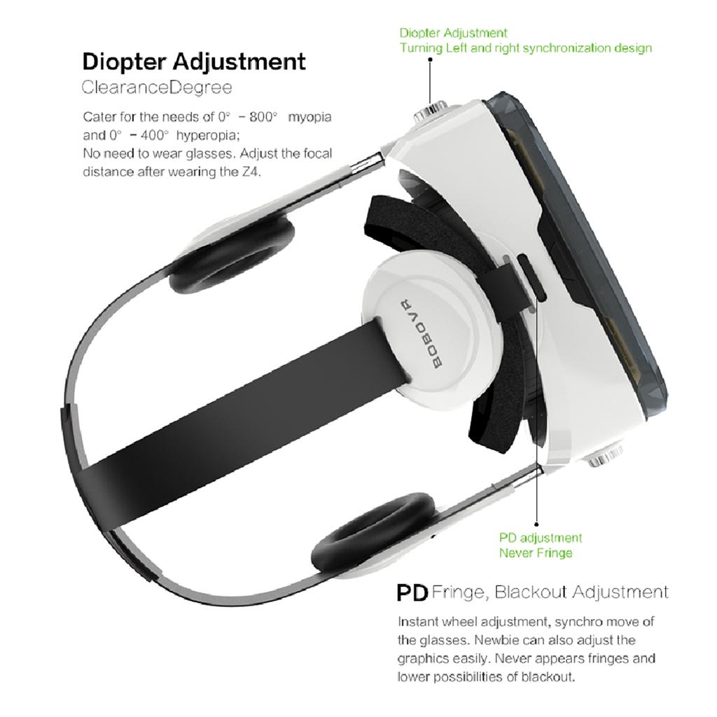 3D VR Glasses Virtual Reality Mobile Phone 3D Movies Games Headset DIY Black