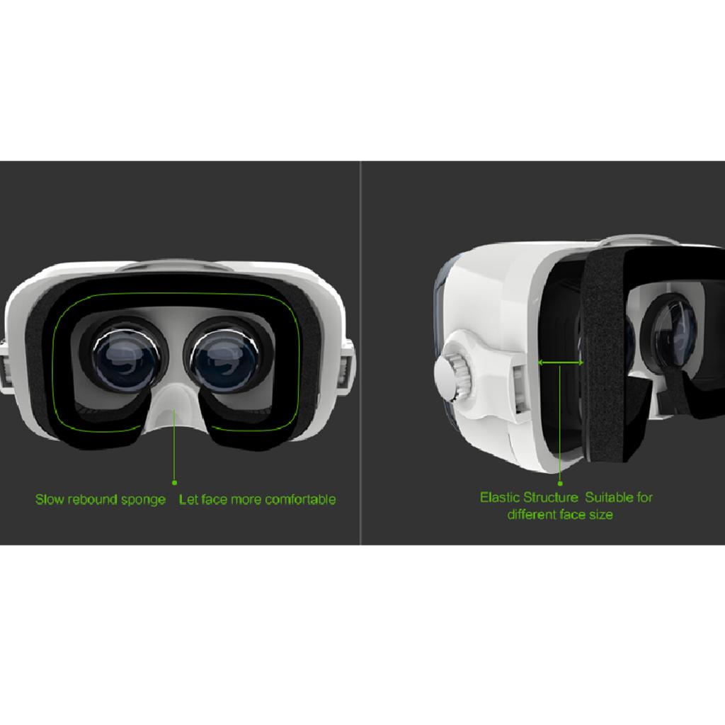 3D VR Glasses Virtual Reality Mobile Phone 3D Movies Games Headset DIY White