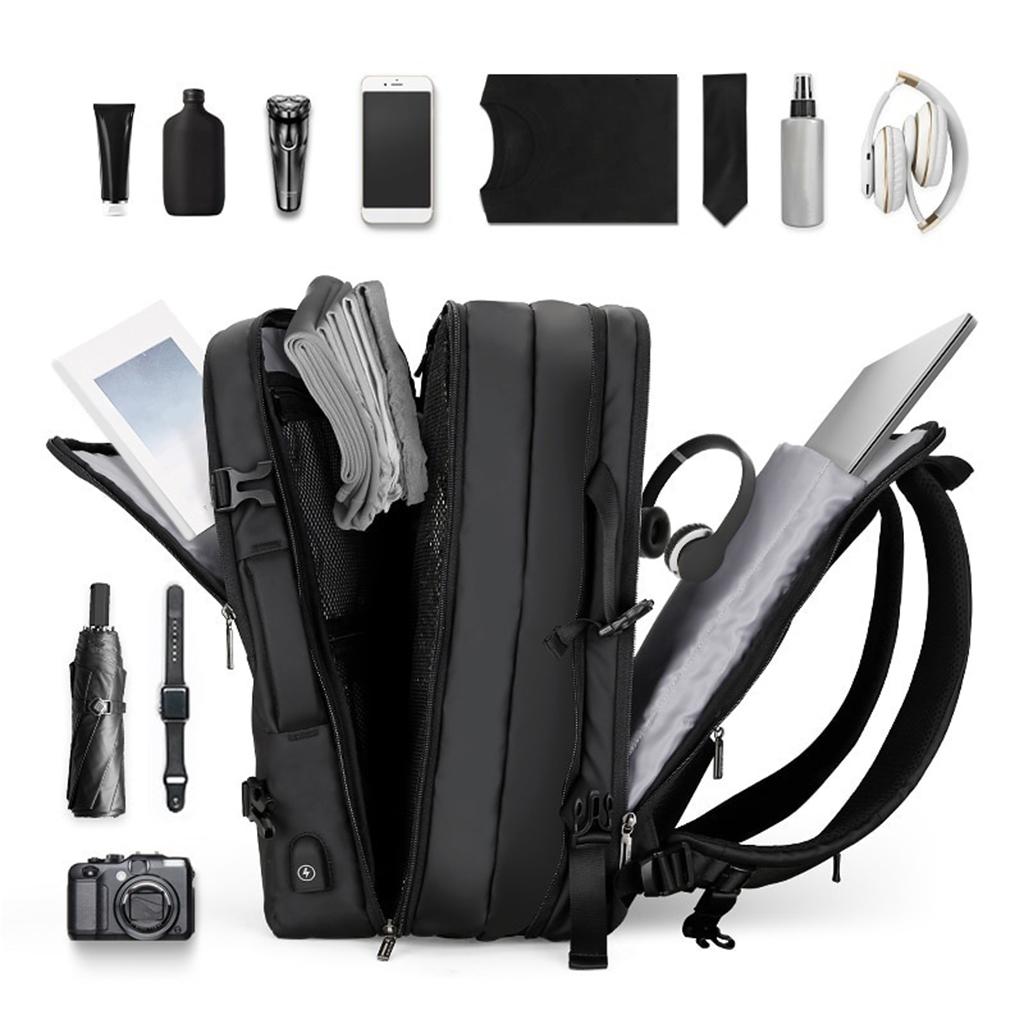 Fashion School Business Backpack for 17" Laptop Bags w/ USB Charging Port