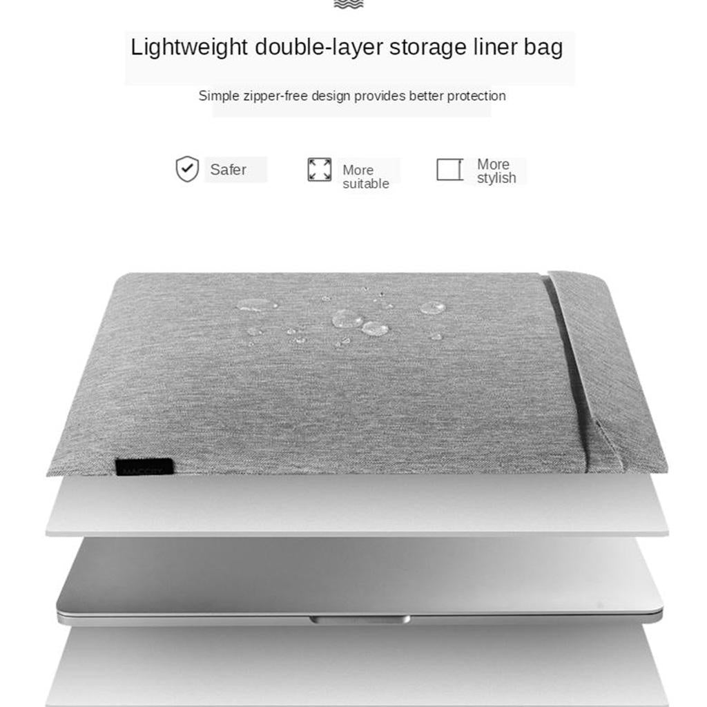 Laptop Sleeve Carrying Case Bag Cover Compatible with 15Inch Gray