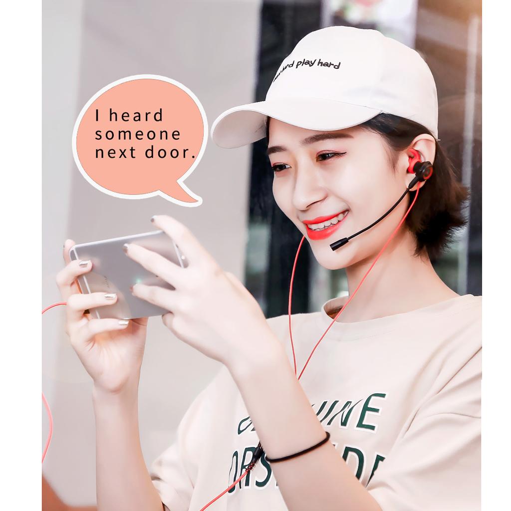 Dynamic Deep Bass 3.5mm Earphone Earbud with Mic For Gaming Tablet Game