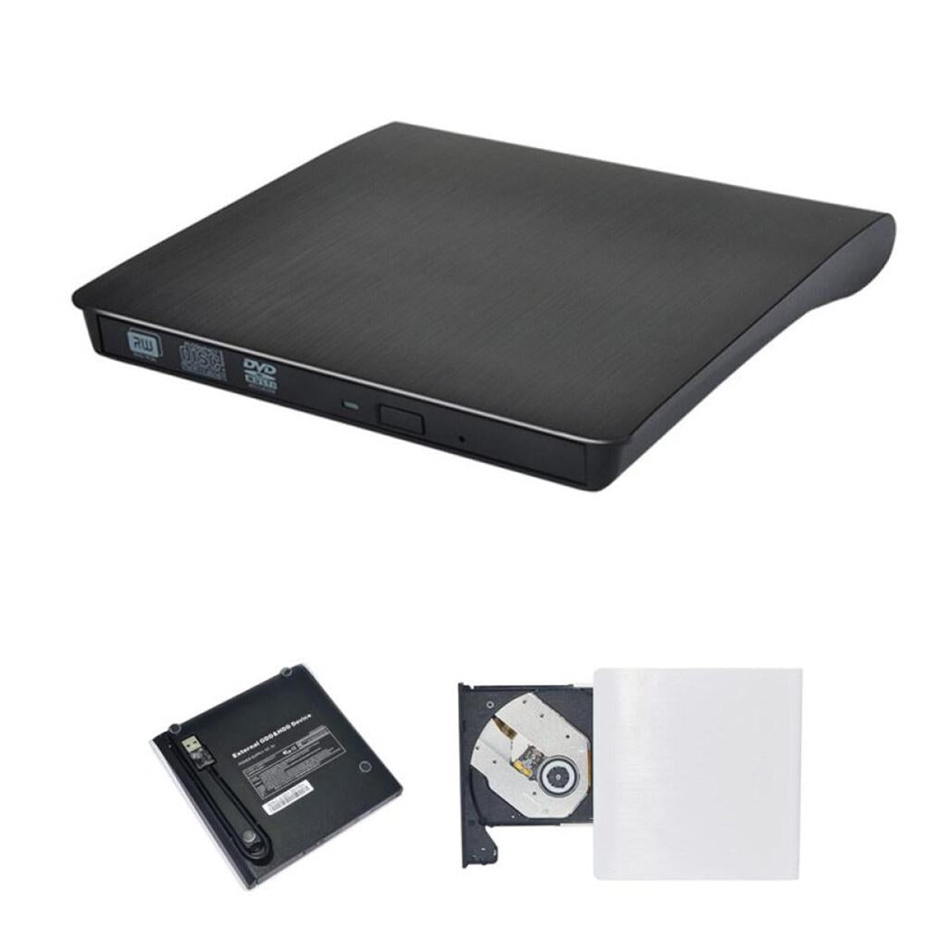 External Optical Drive USB 3.0 CD/DVD ROW Burner for Windows Laptop PC Black