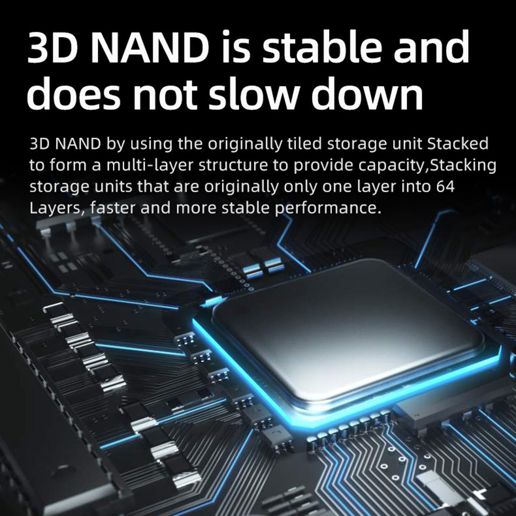 Goldenfir Portable Solid State Drive USB 3.0 External SSD Drive Black 128GB