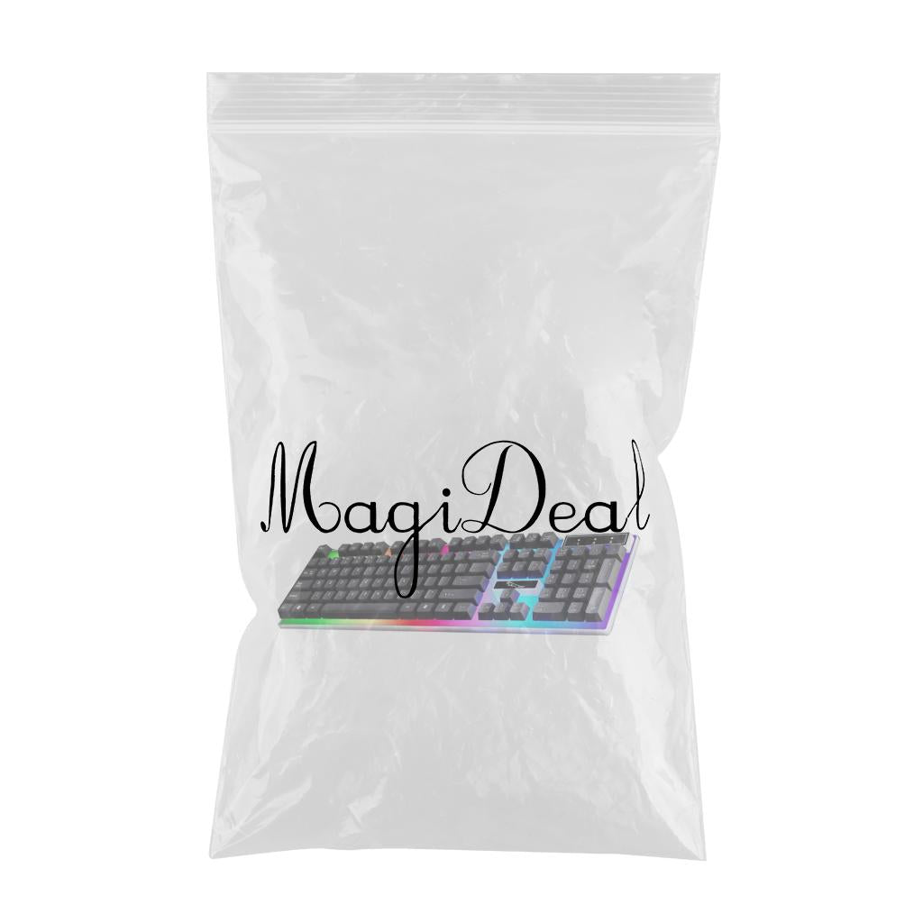 LED Illuminated USB 2.0 Game Keyboard Universal Mechanical Keyboard Black