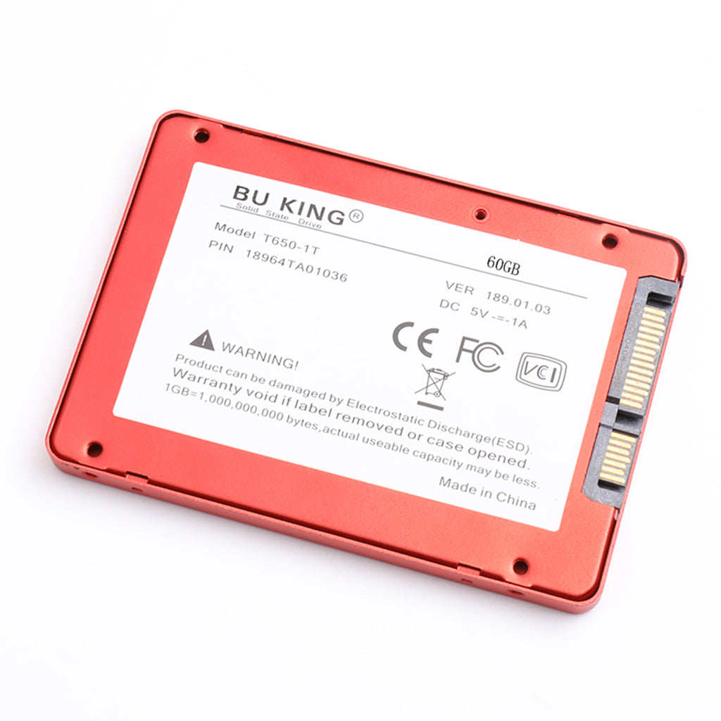 BUKING 2.5'' SSD Internal SATA 3.0 60GB Hard Drive Desktop PC