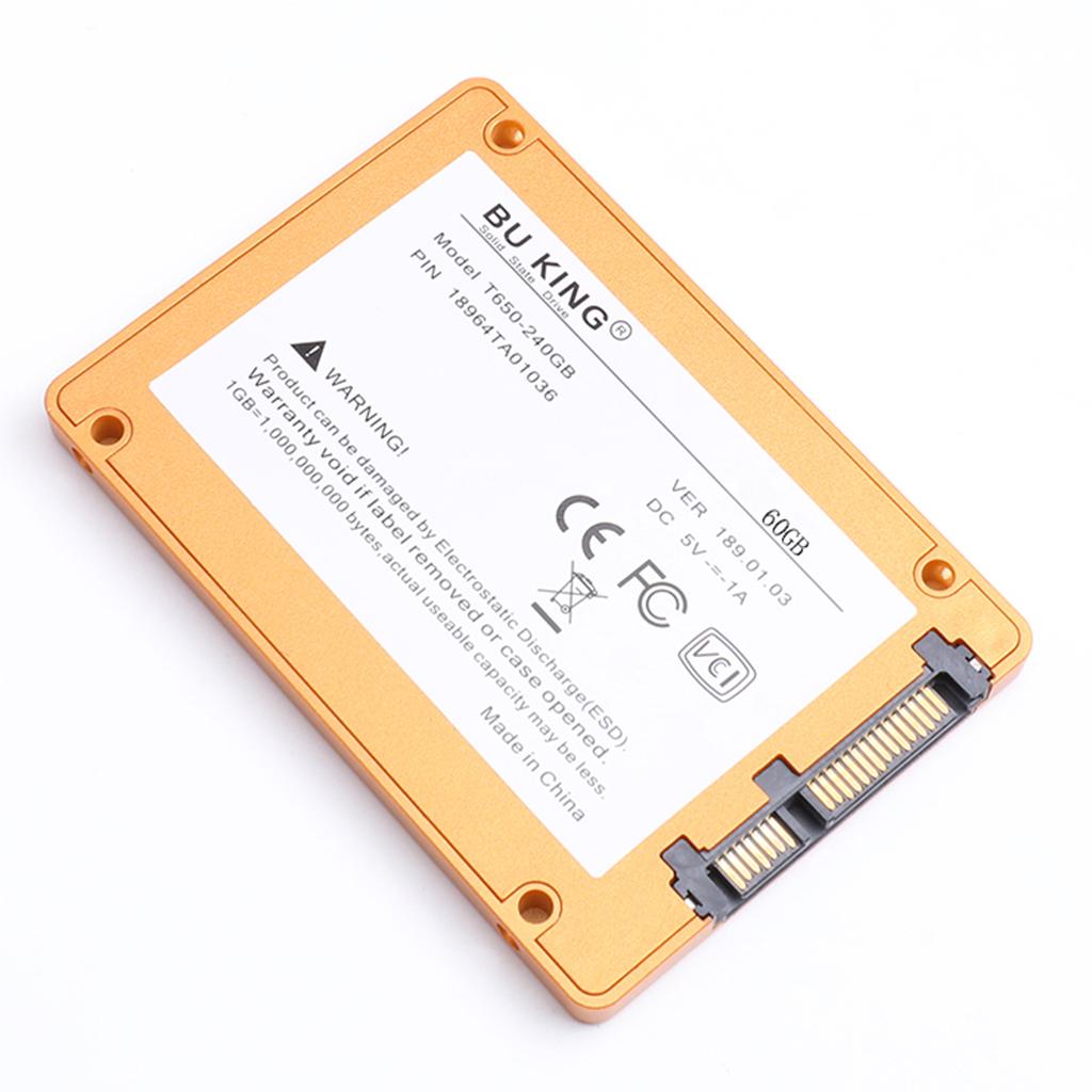 BUKING H2 60G 2.5" SATA III Internal TLC Solid State Drive SSD for PC Golden