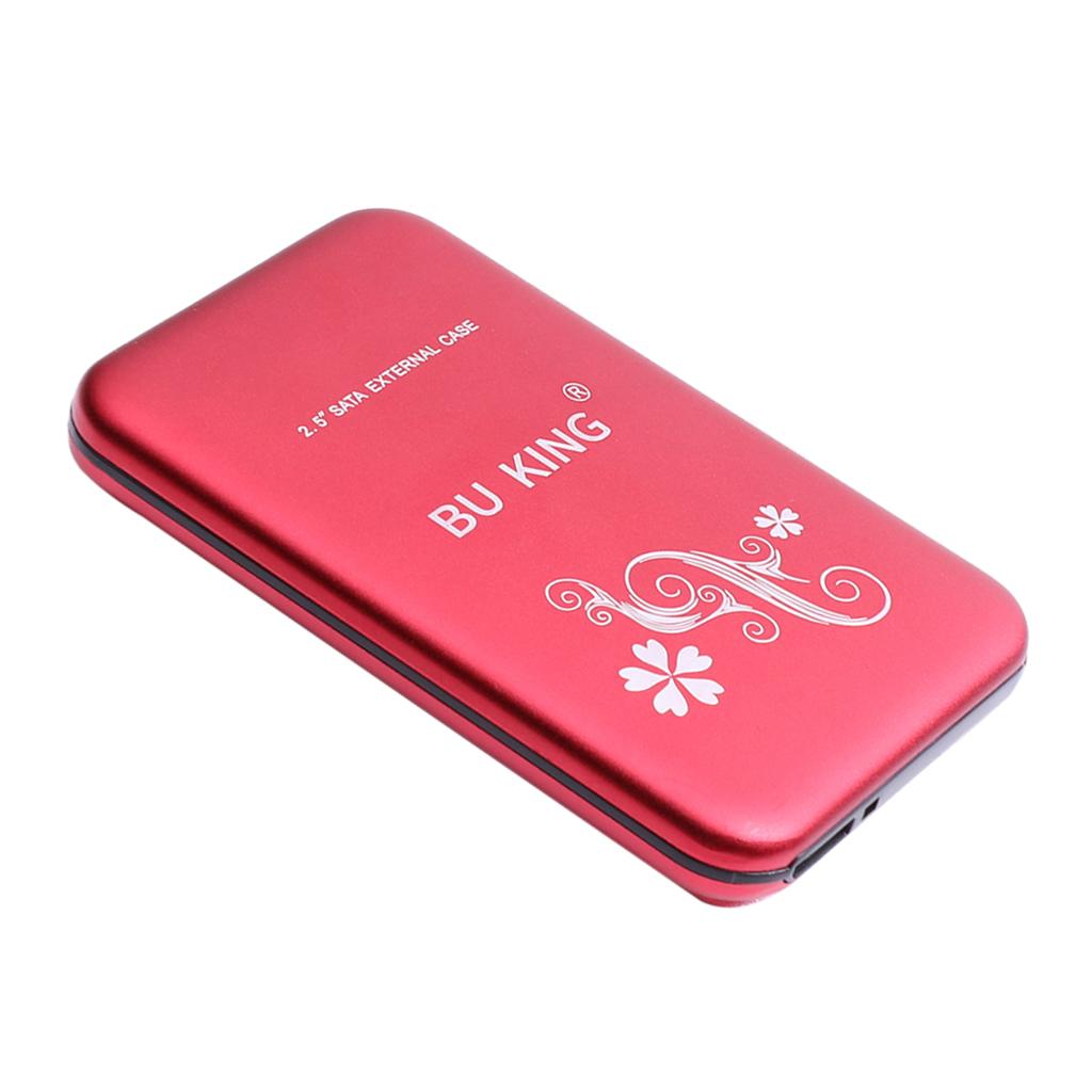 BUKING Portable 2.5'' Mobile HDD USB 3.0 External Hard Disk Drive 500G Red