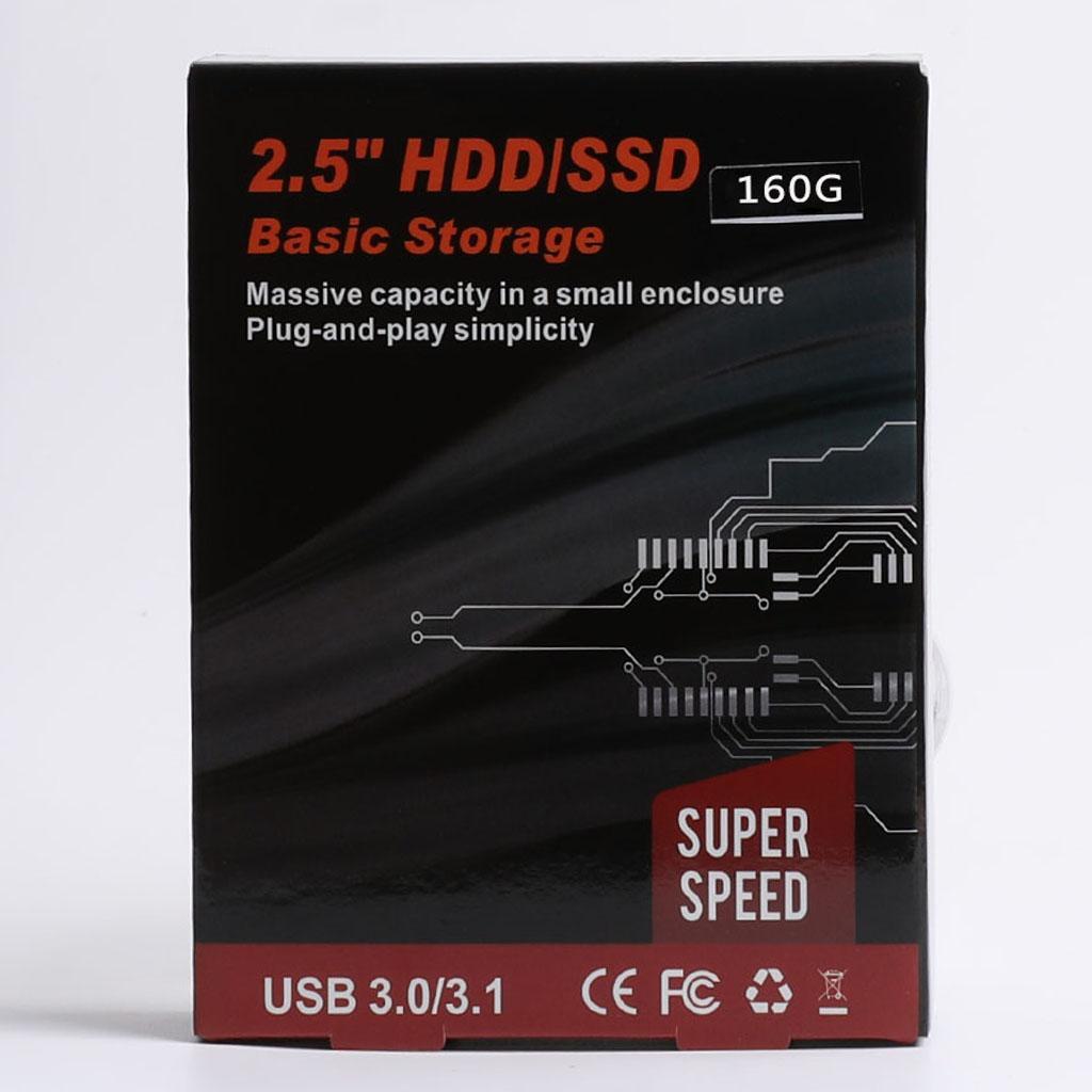 160G External 2.5" USB 3.0 Hard Disk Drive HDD SATA for Notebook Laptop Red