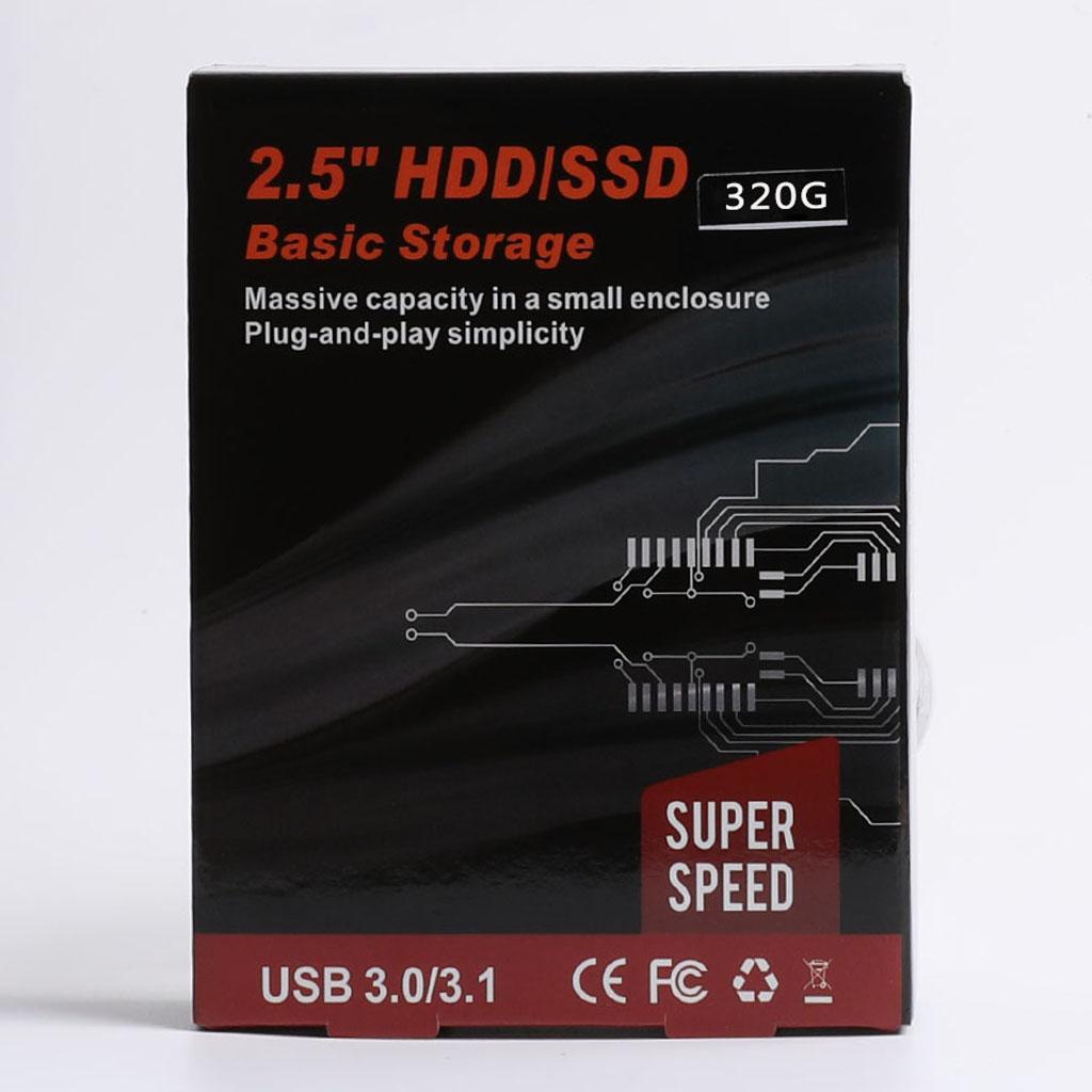 320GB External 2.5" USB 3.0 Hard Disk Drive HDD SATA for Notebook Laptop Red