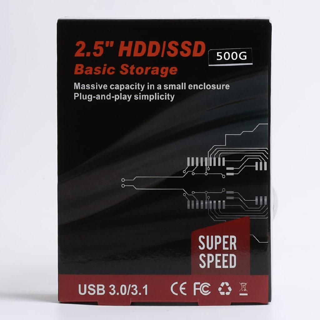 500GB External 2.5" USB 3.0 Hard Disk Drive HDD SATA for Notebook Laptop Red