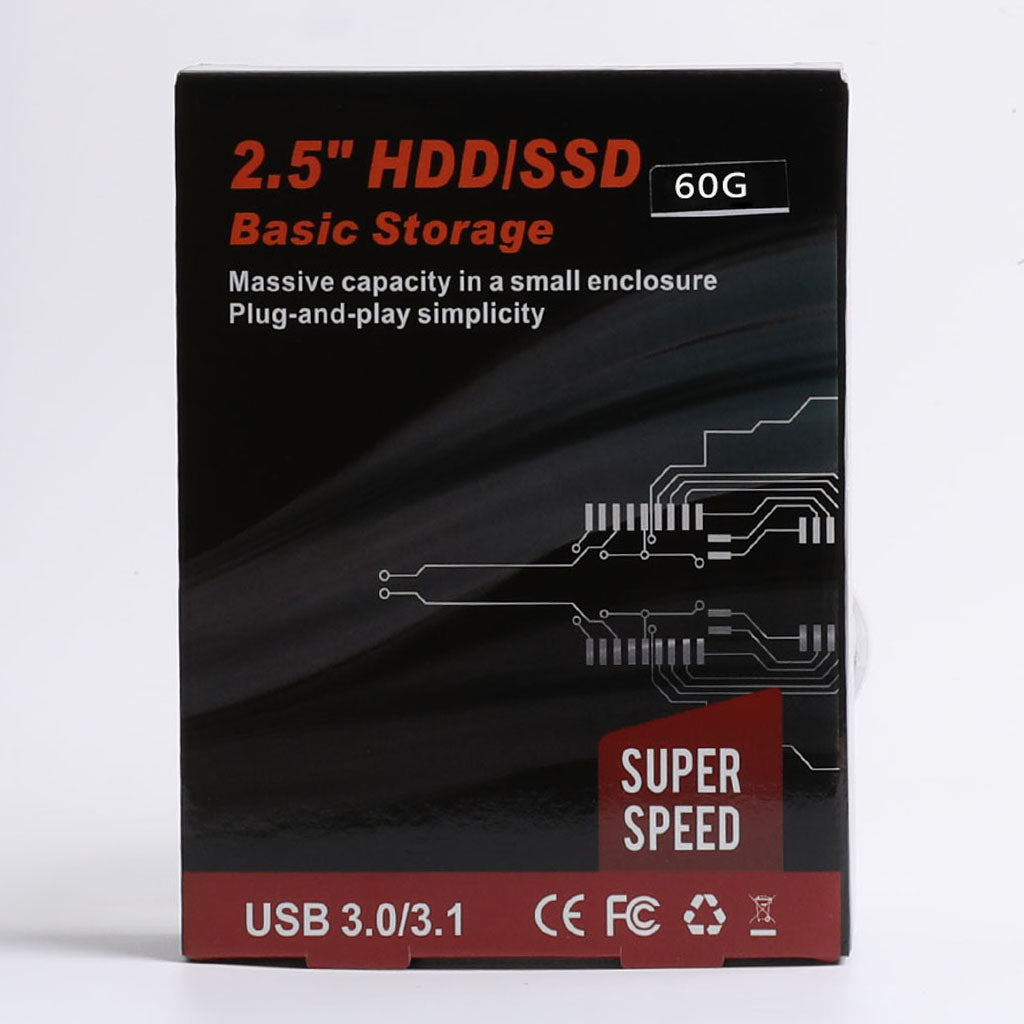 Bu King 2.5" 60G External SATA III USB 3.0 Hard Drive Disk HDD SSD Enclosure