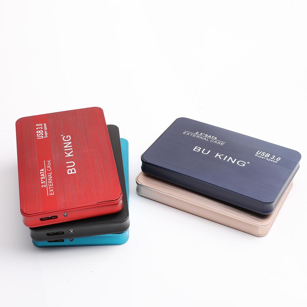 BUKING Portable 2.5'' SATA USB 3.0 External SSD Hard Drive Case 120GB Golden